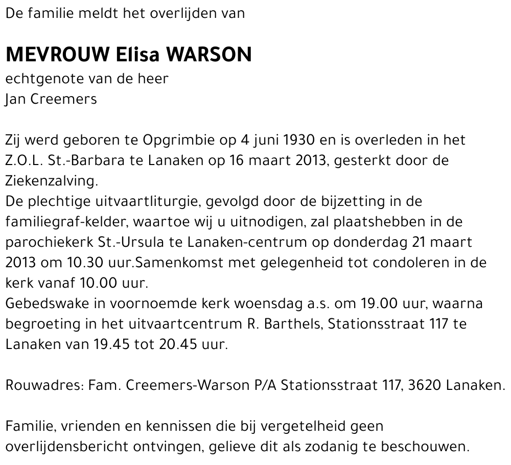 Elisa Warson