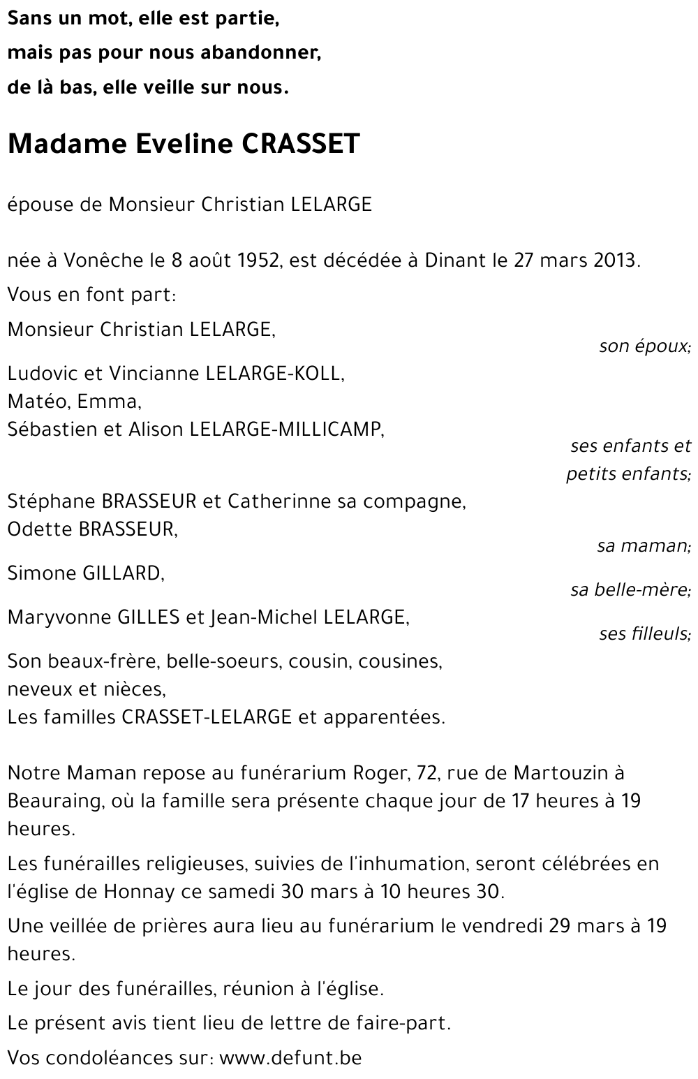 Eveline CRASSET