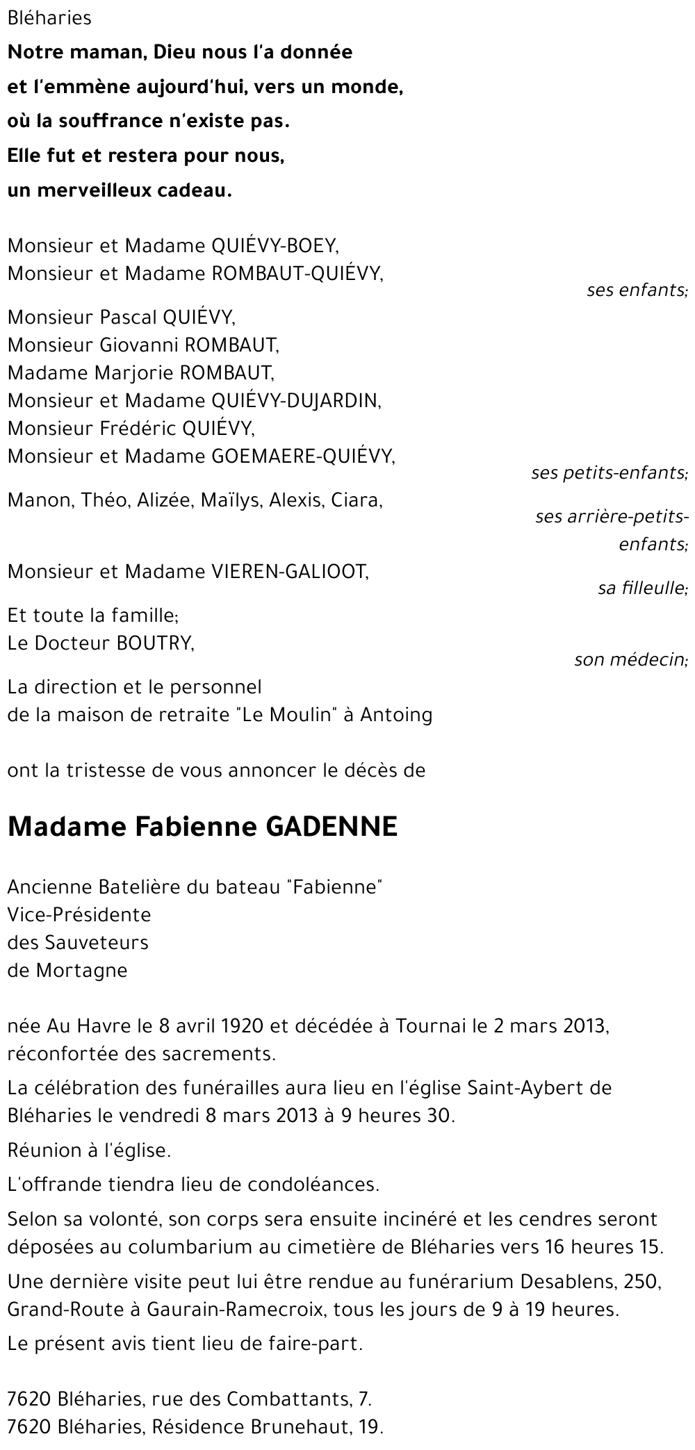 Fabienne GADENNE