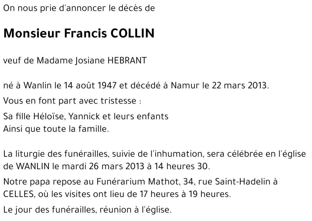 Francis COLLIN