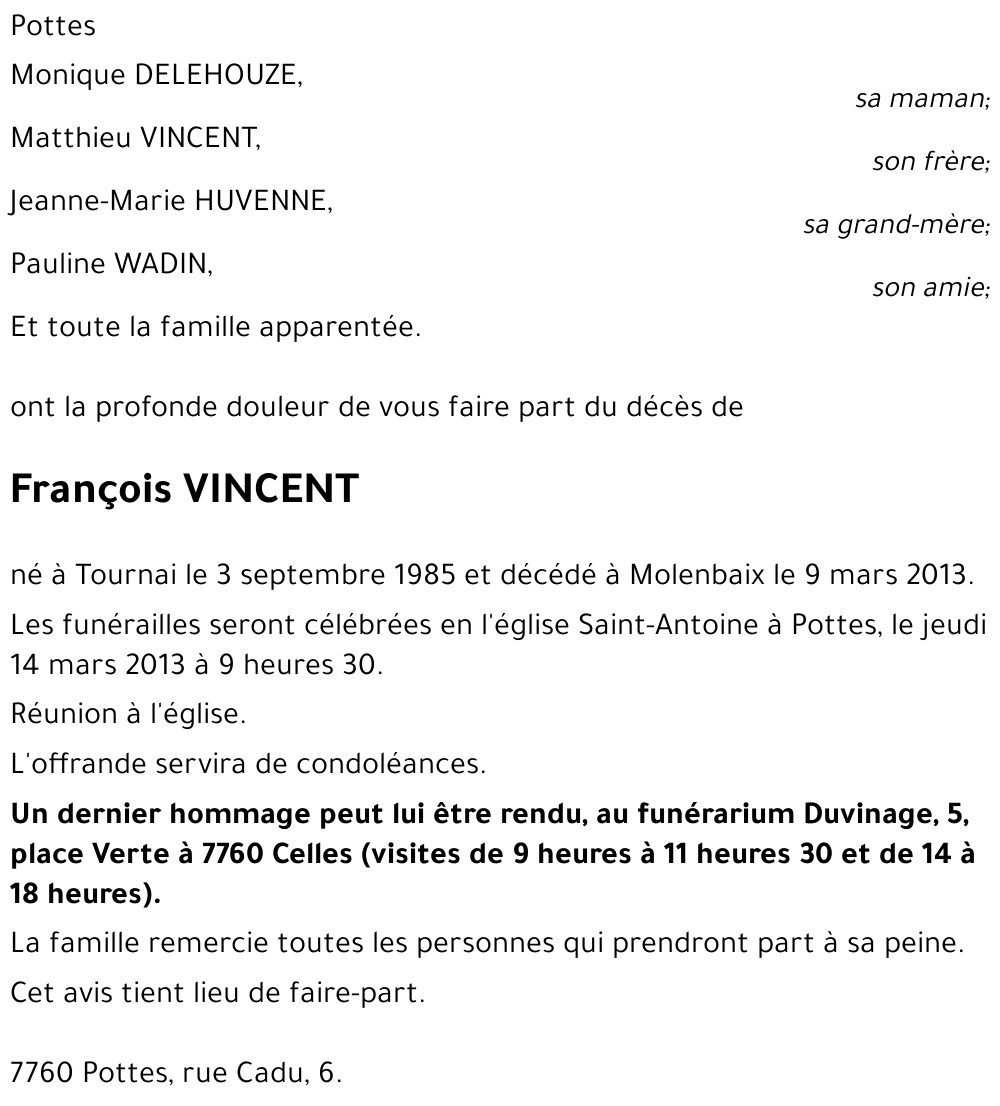 François VINCENT
