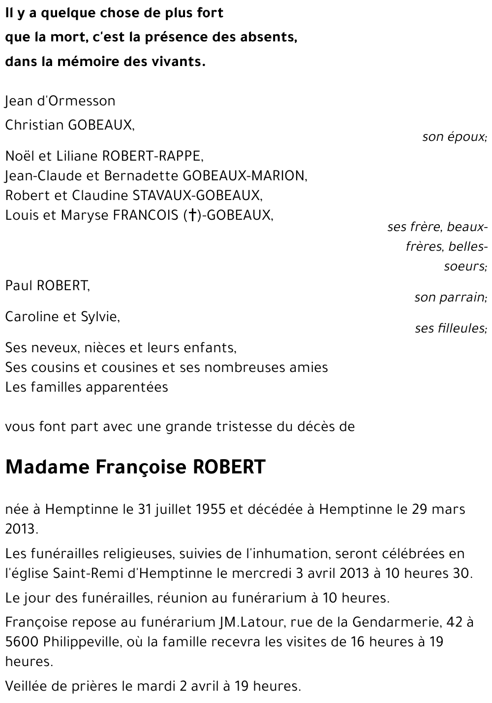 Françoise ROBERT