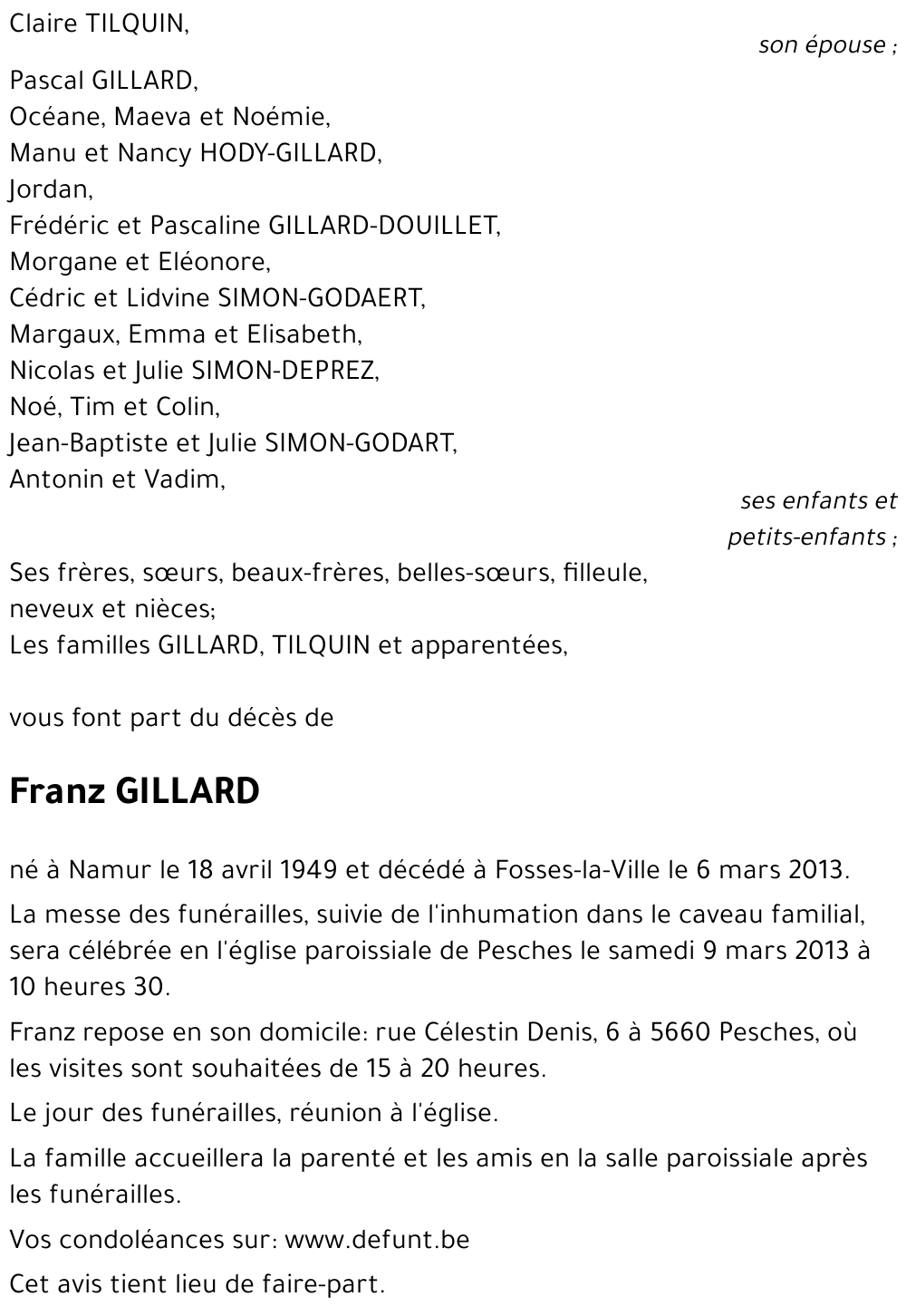 Franz GILLARD