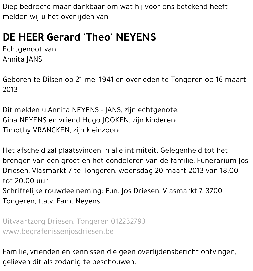 Gerard Neyens