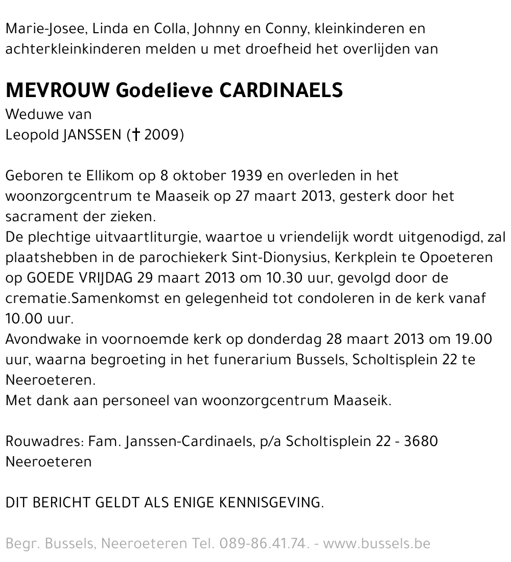 Godelieve CARDINAELS