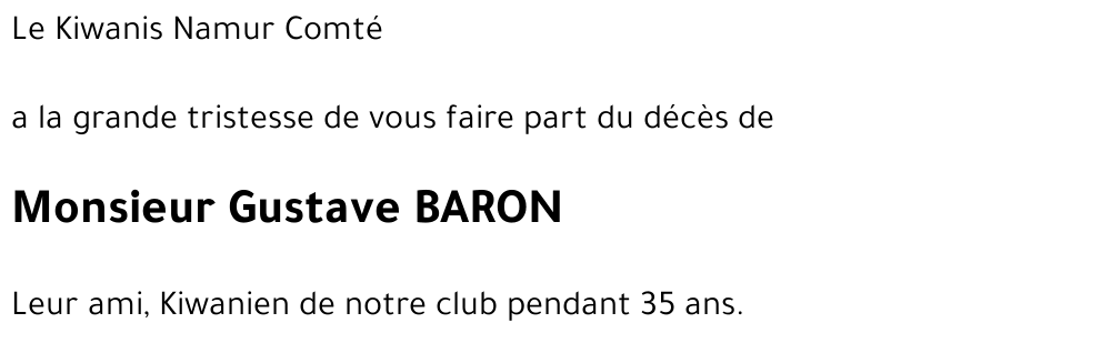 Gustave BARON