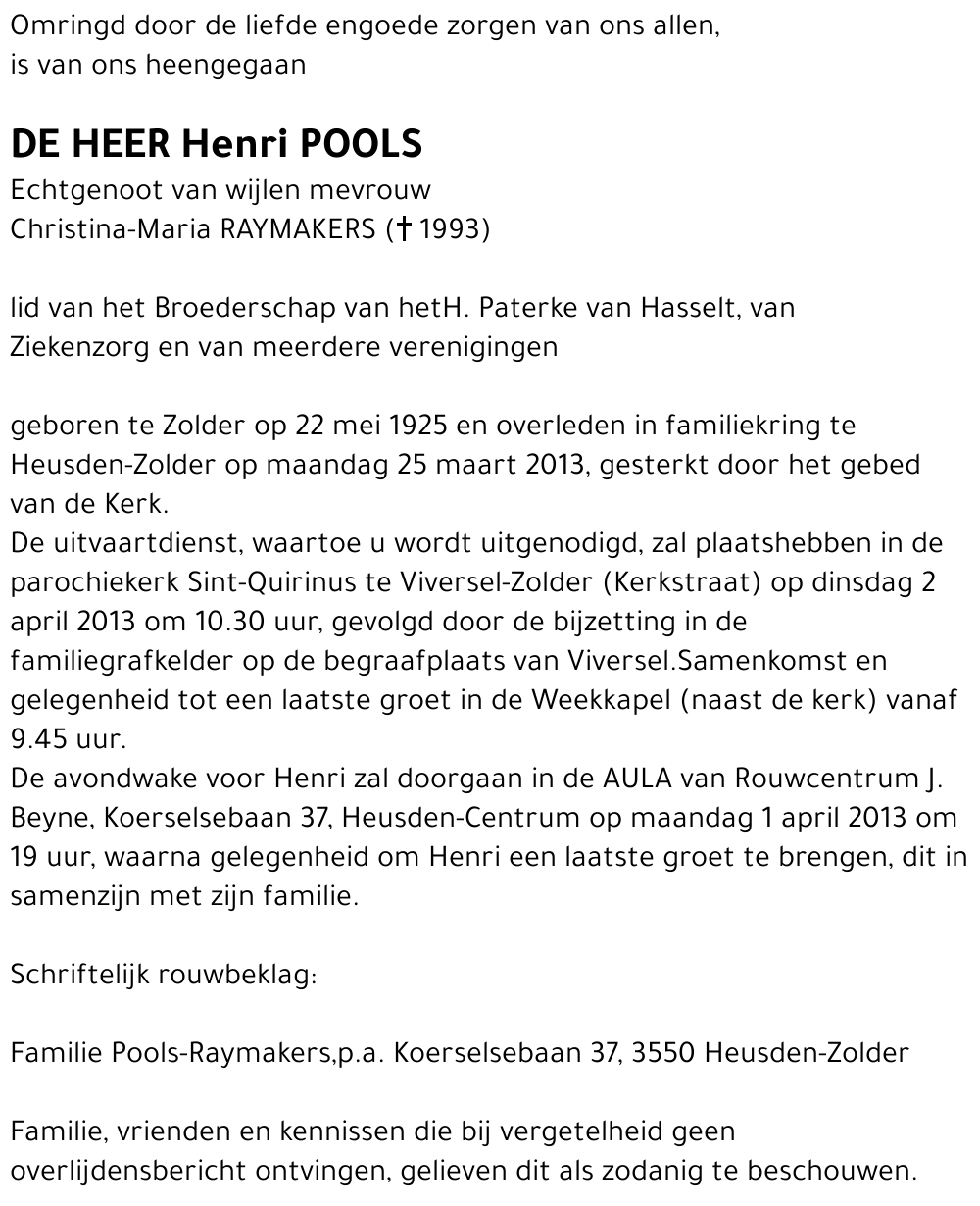 Henri Pools