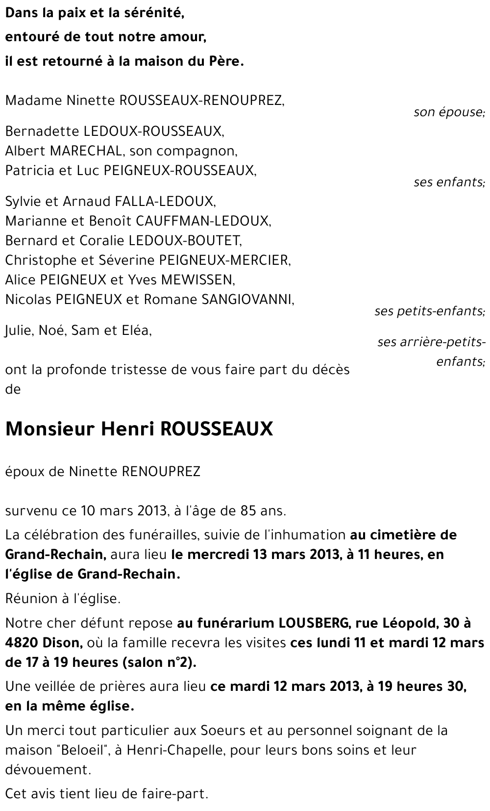 Henri ROUSSEAUX