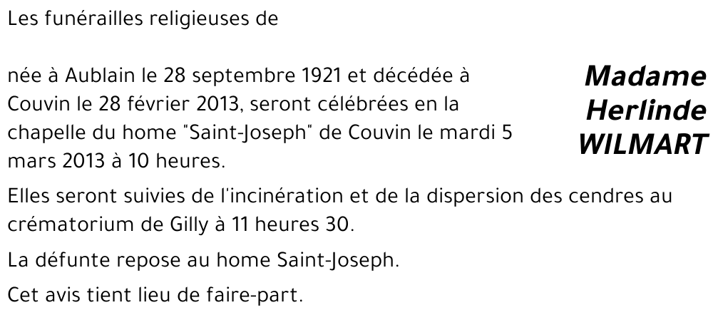 Herlinde WILMART