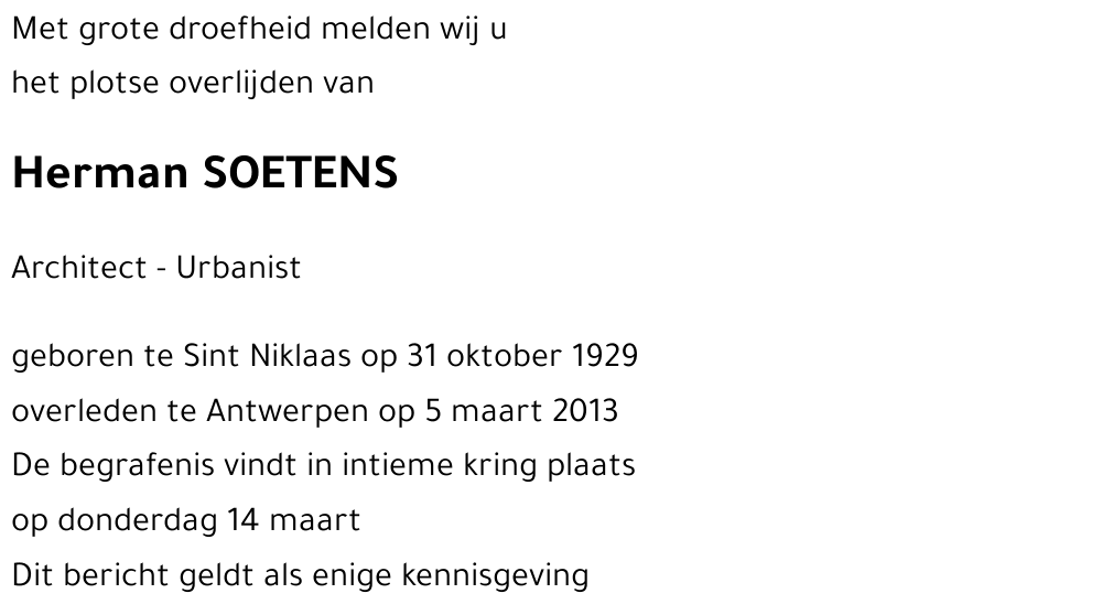 Herman SOETENS