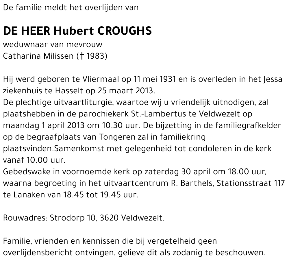 Hubert Croughs
