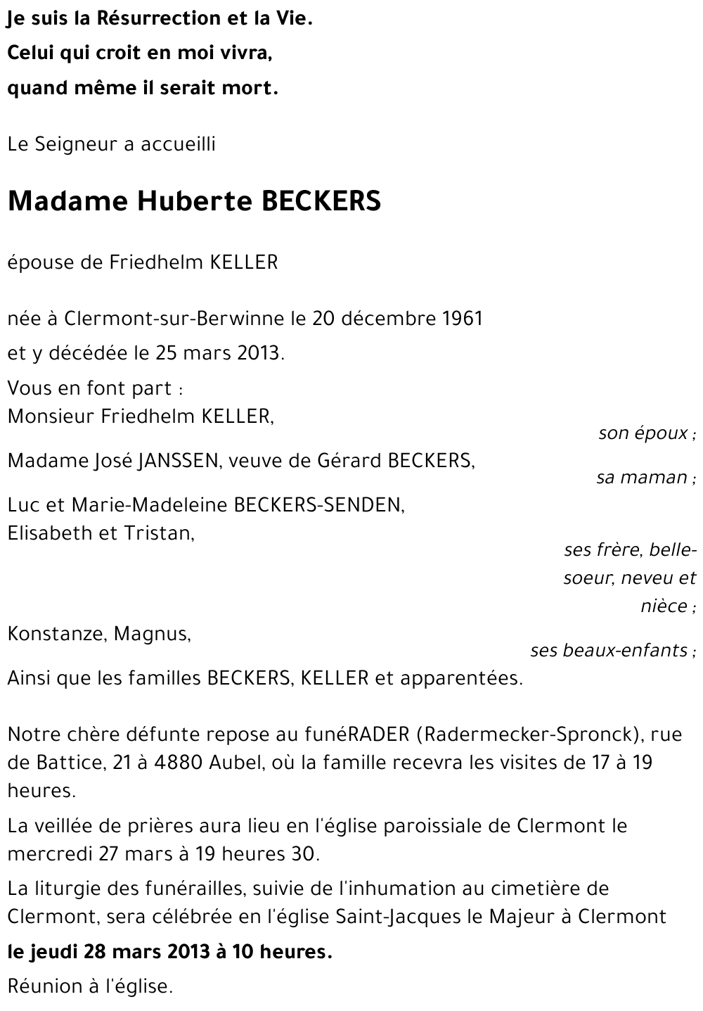 Huberte BECKERS