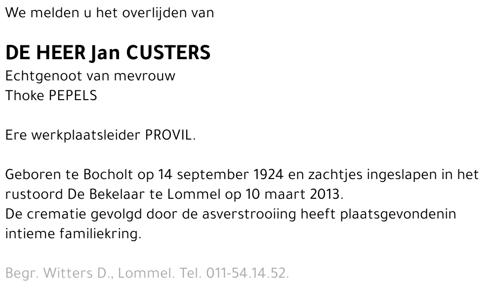 Jan Custers