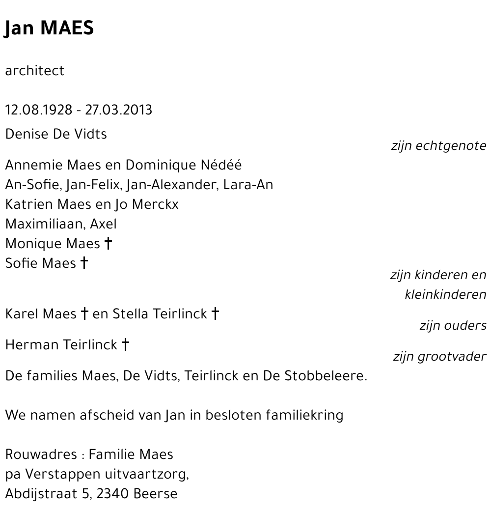 Jan MAES