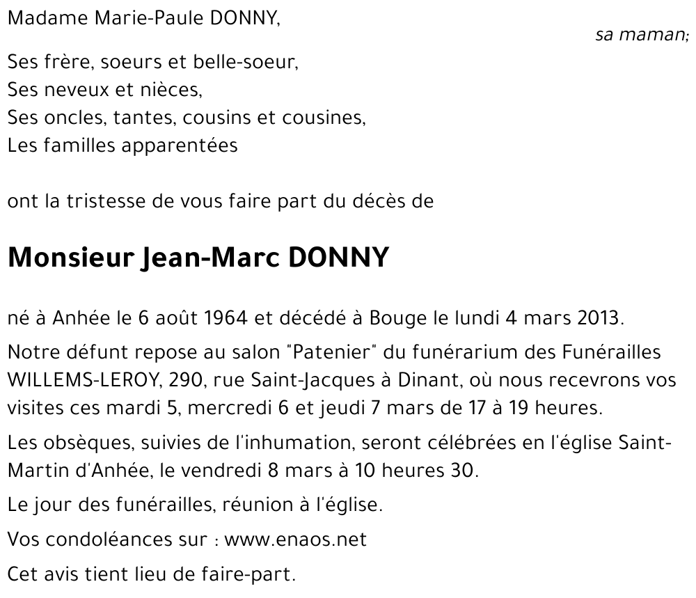 Jean-Marc DONNY