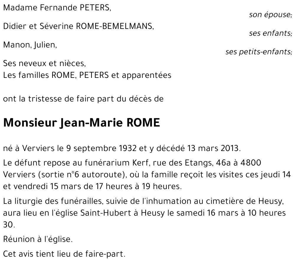 Jean-Marie ROME