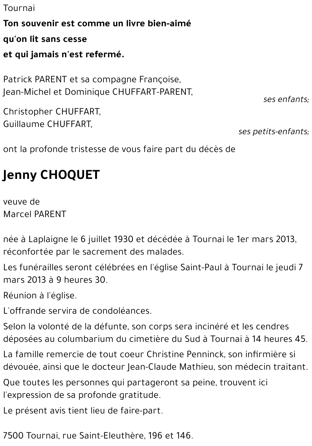 Jenny CHOQUET