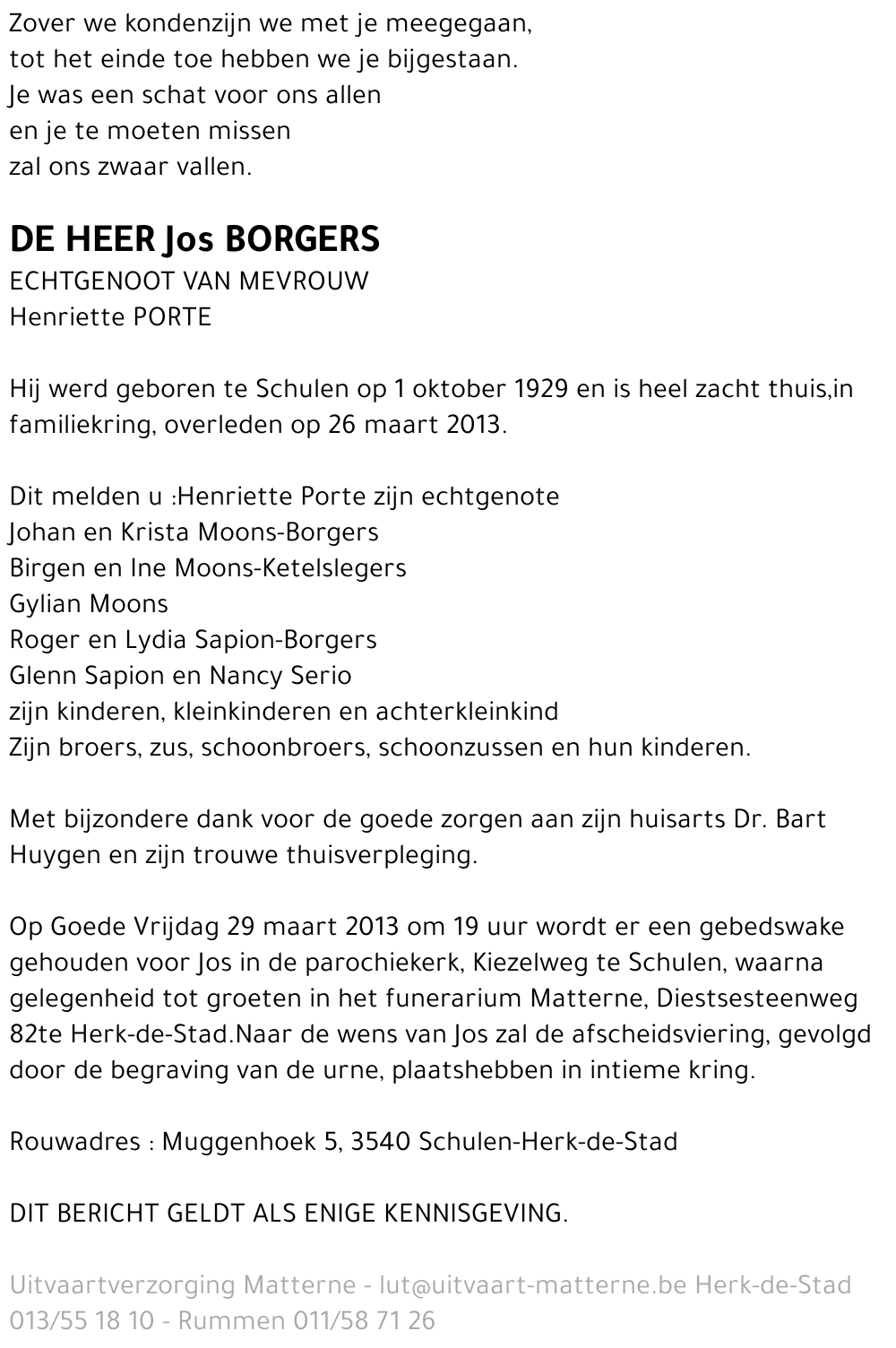 Jos Borgers