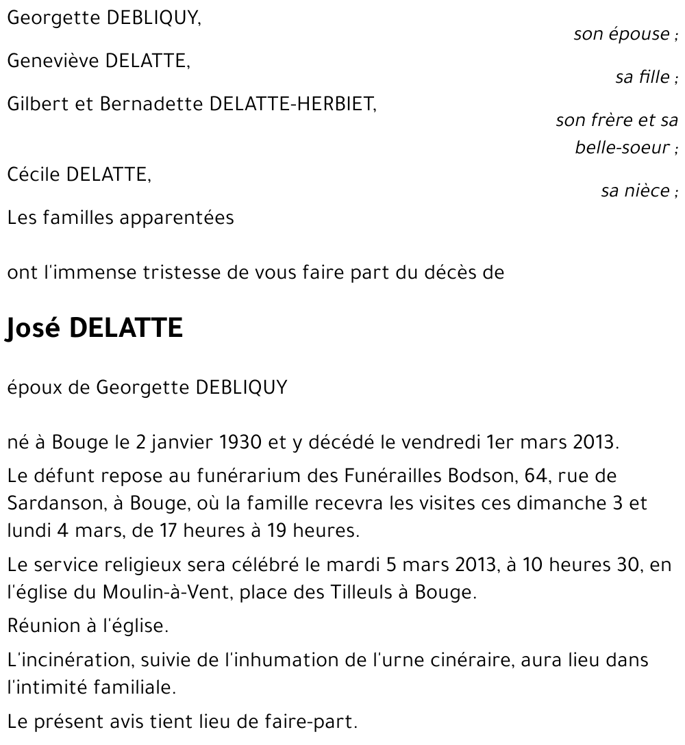 José DELATTE