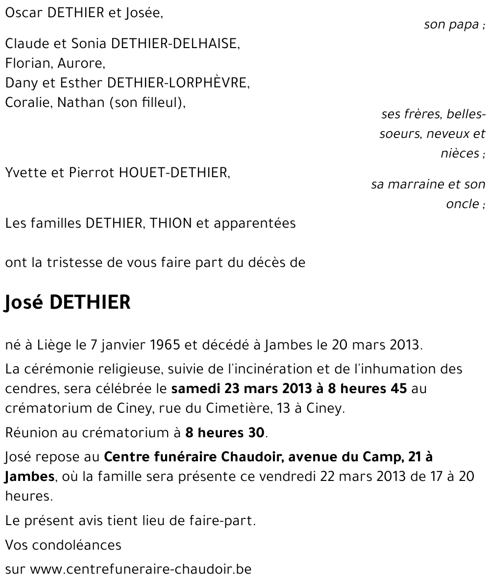 José DETHIER