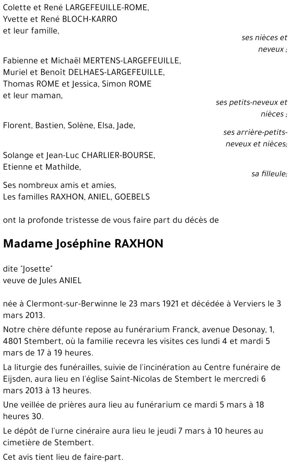 Joséphine RAXON