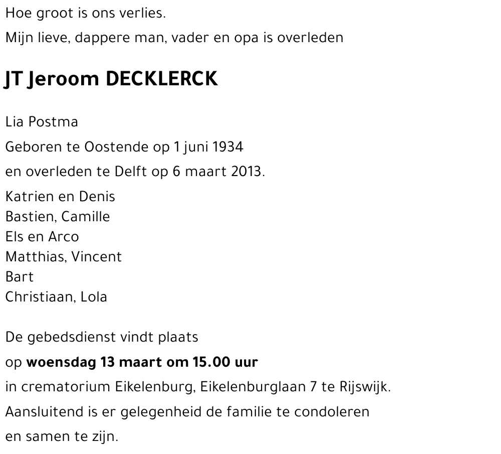 J.T. Jeroom DECKLERCK