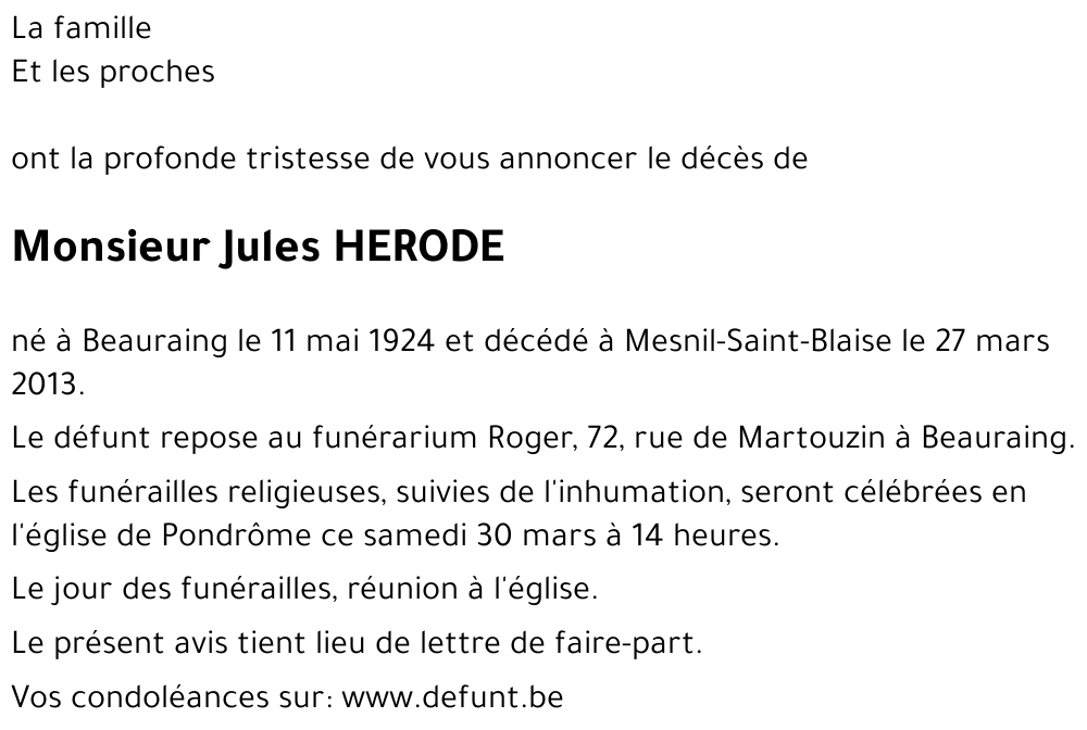 Jules HERODE