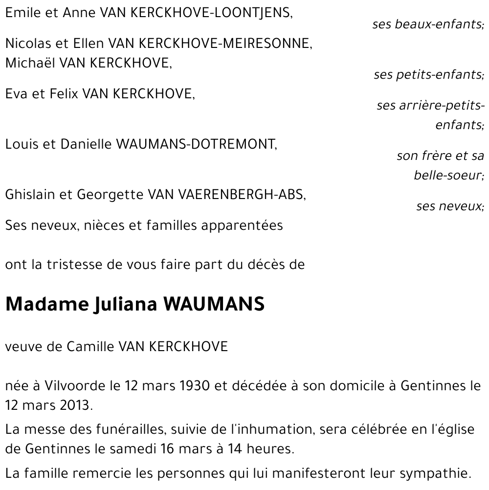 Juliana WAUMANS