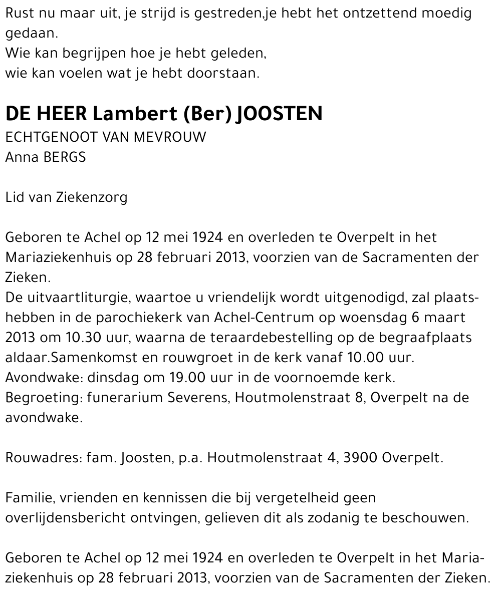 Lambert (Ber) Joosten