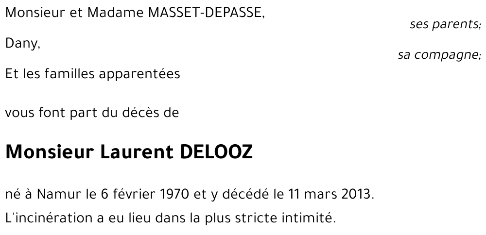 Laurent DELOOZ