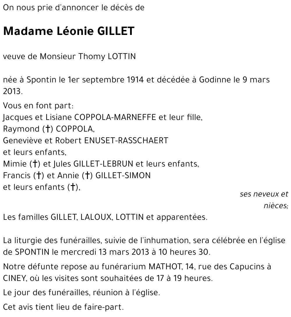 Léonie GILLET