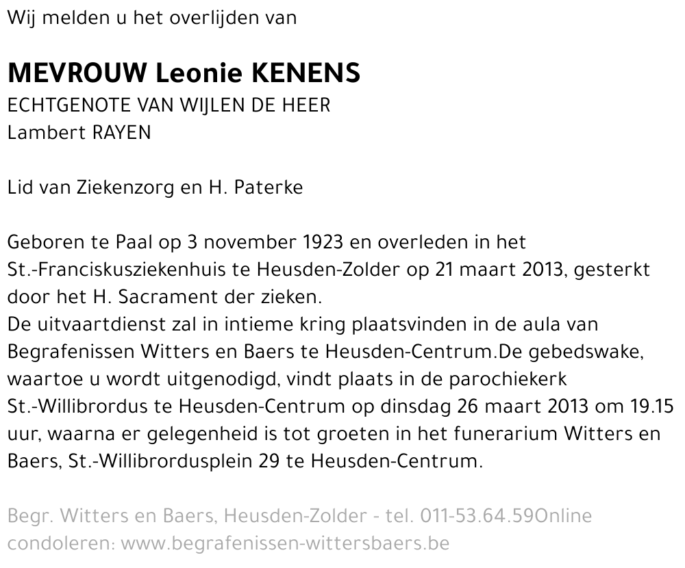 Leonie Kenens