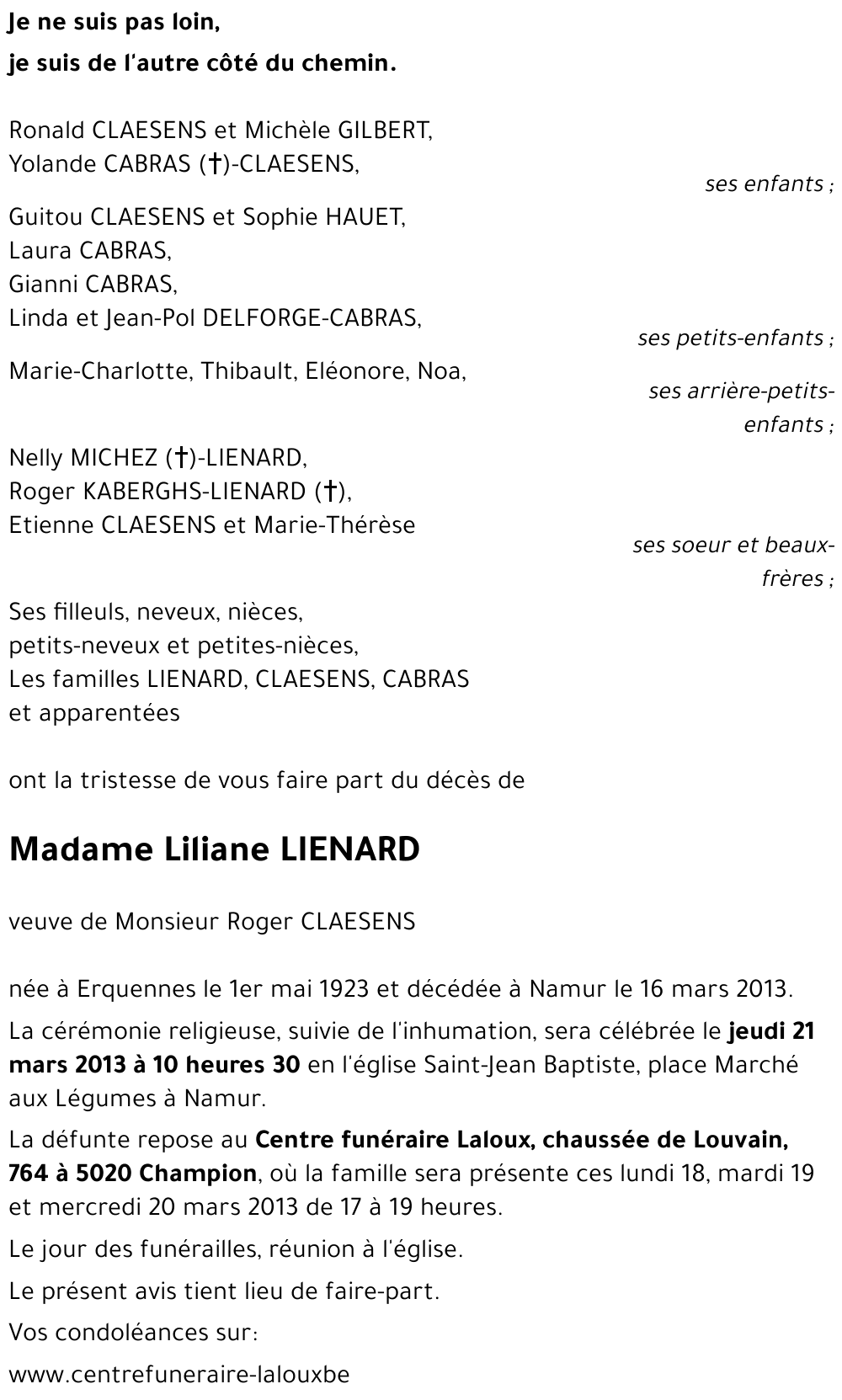 Liliane LIENARD