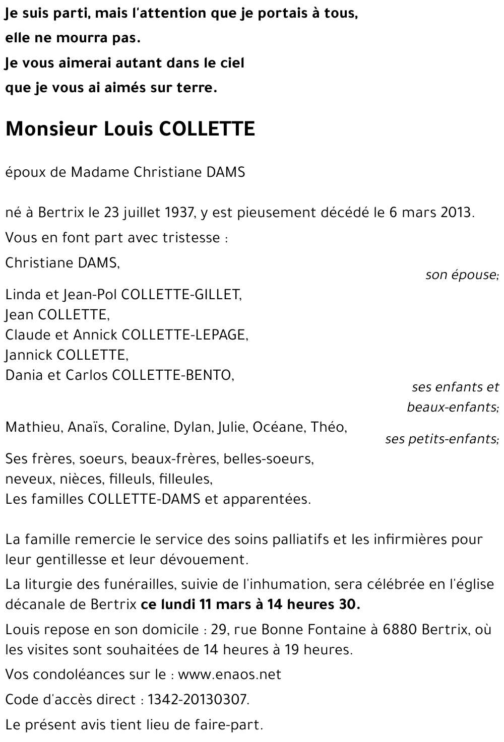 Louis COLLETTE