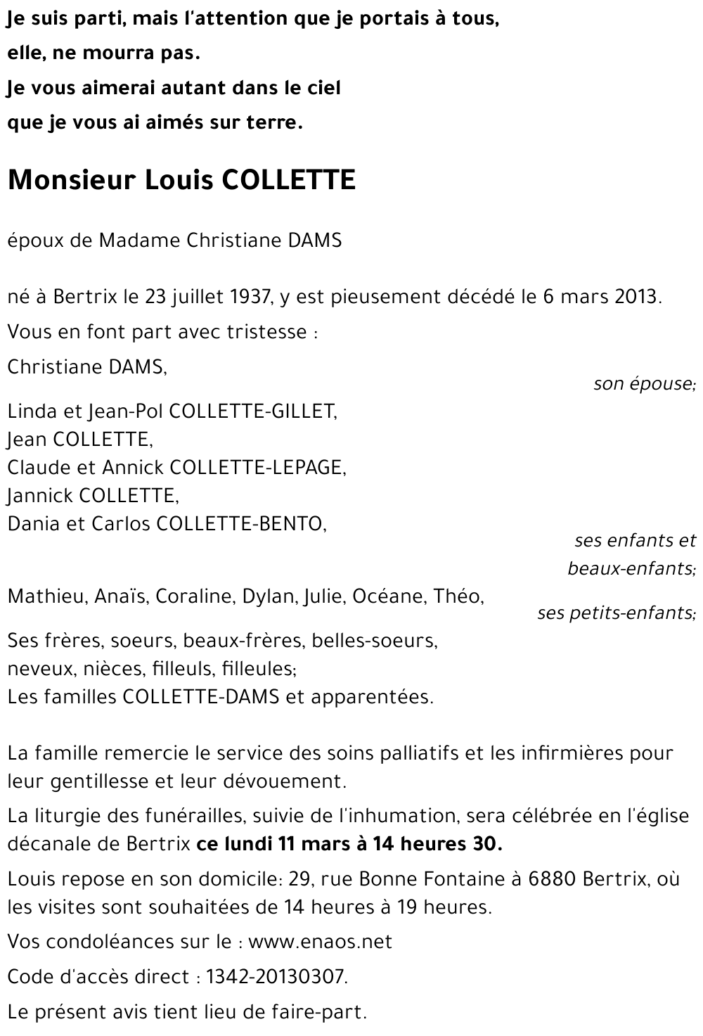 Louis COLLETTE