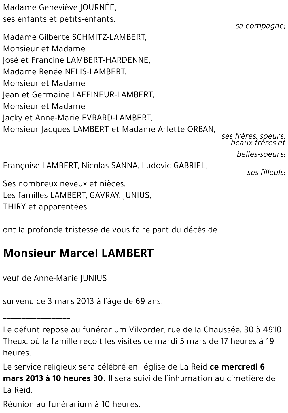 Marcel LAMBERT
