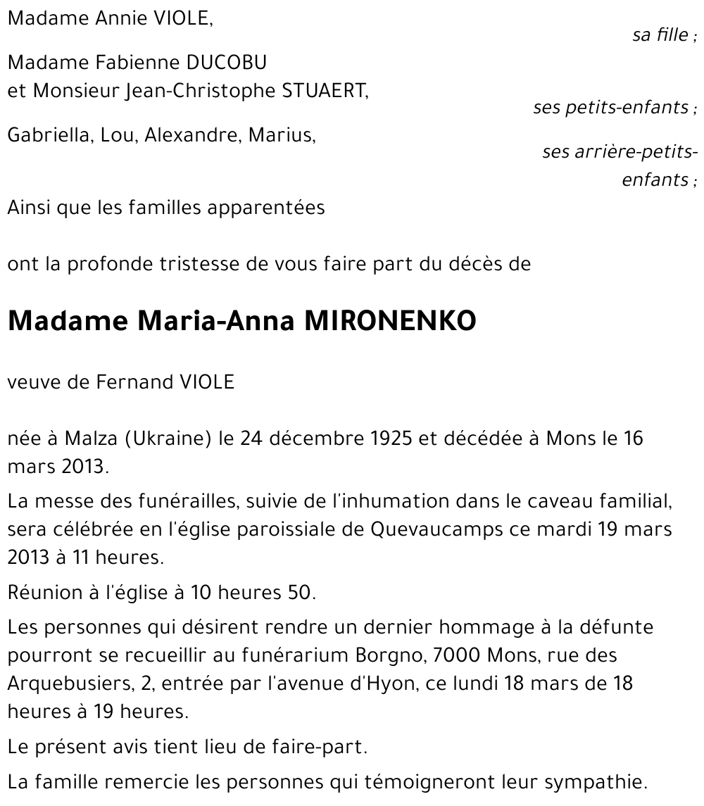 Maria-Anna MIRONENKO