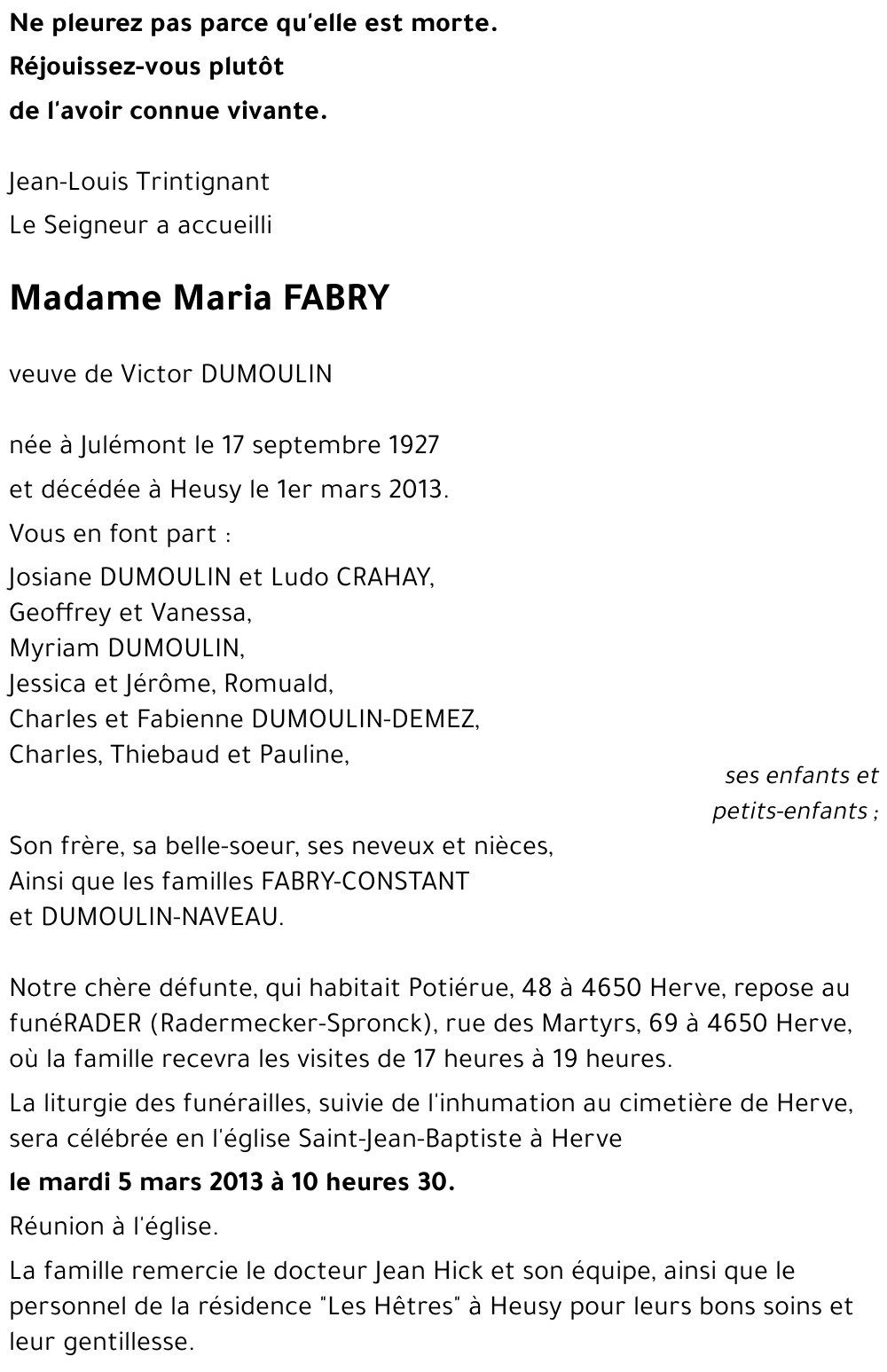 Maria FABRY