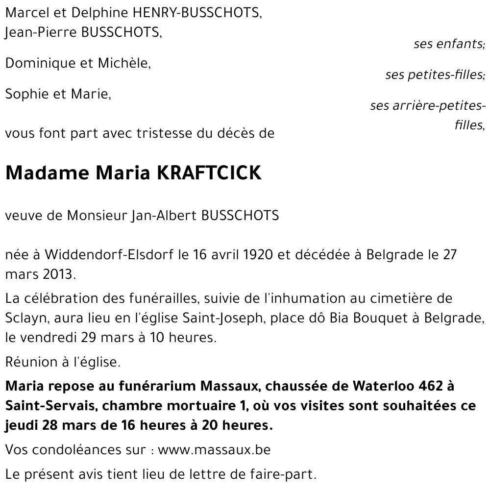 Maria KRAFTCICK