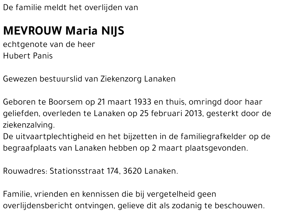 Maria Nijs