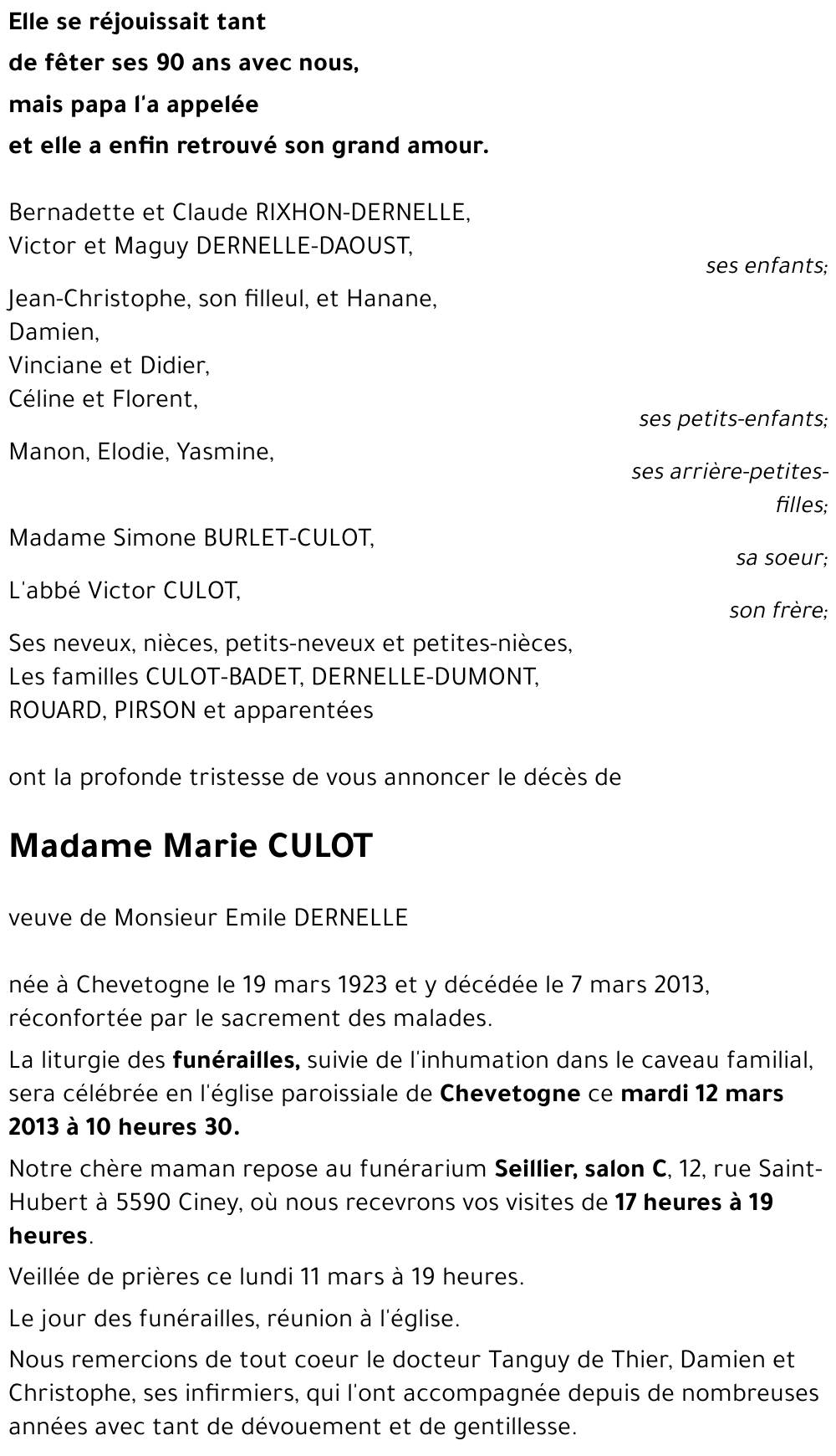 Marie CULOT