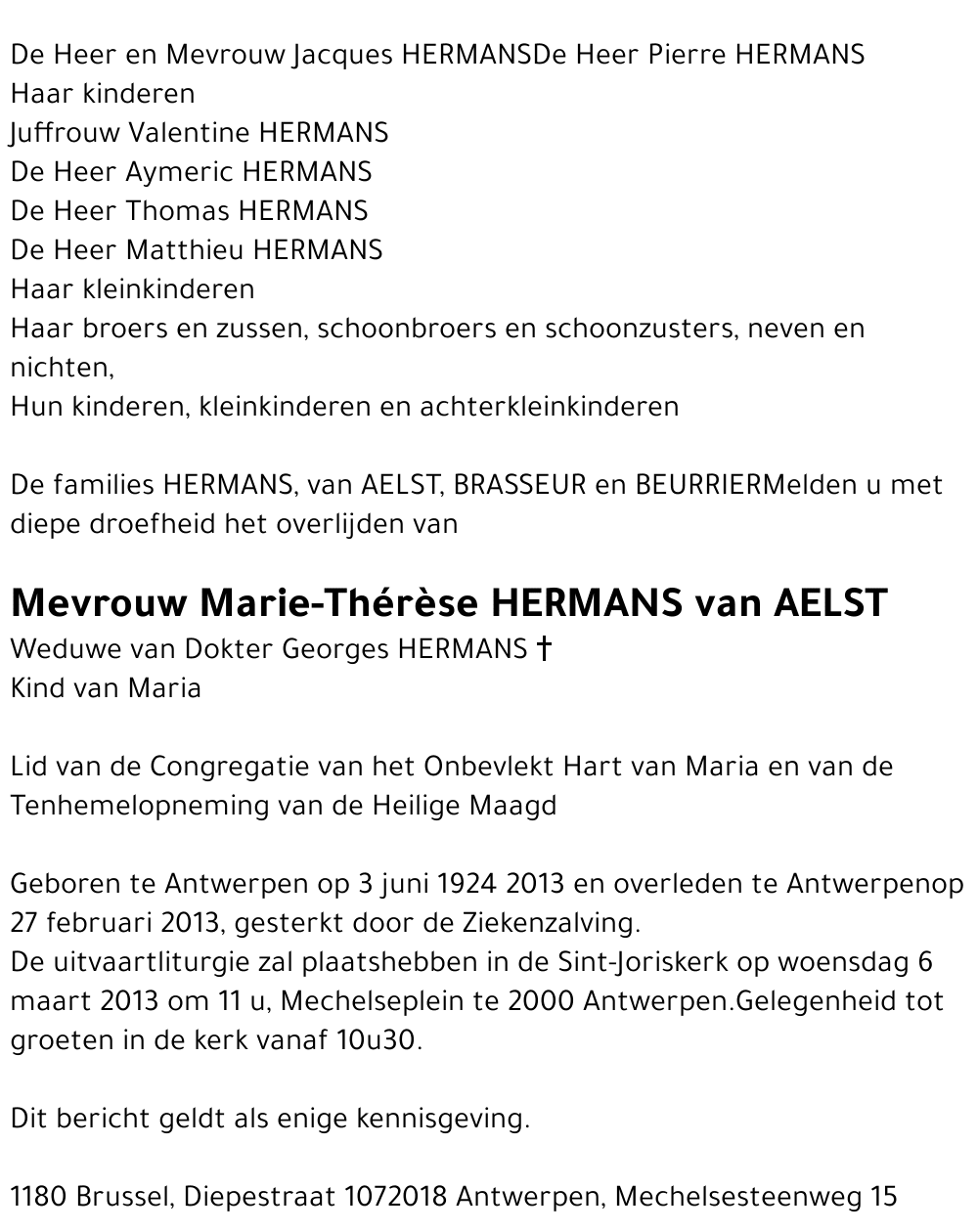 Marie-Thérès Hermans van Aelst