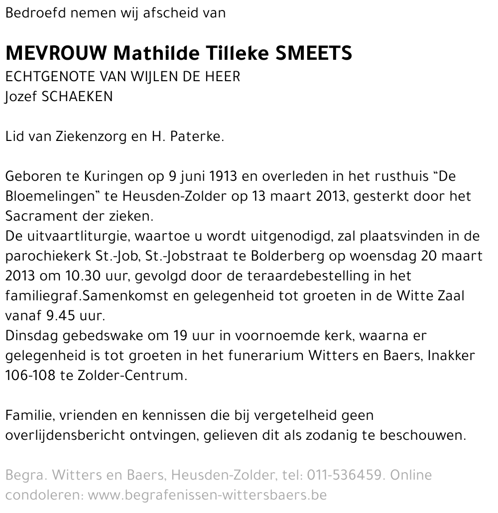 Mathilde Tilleke Smeets