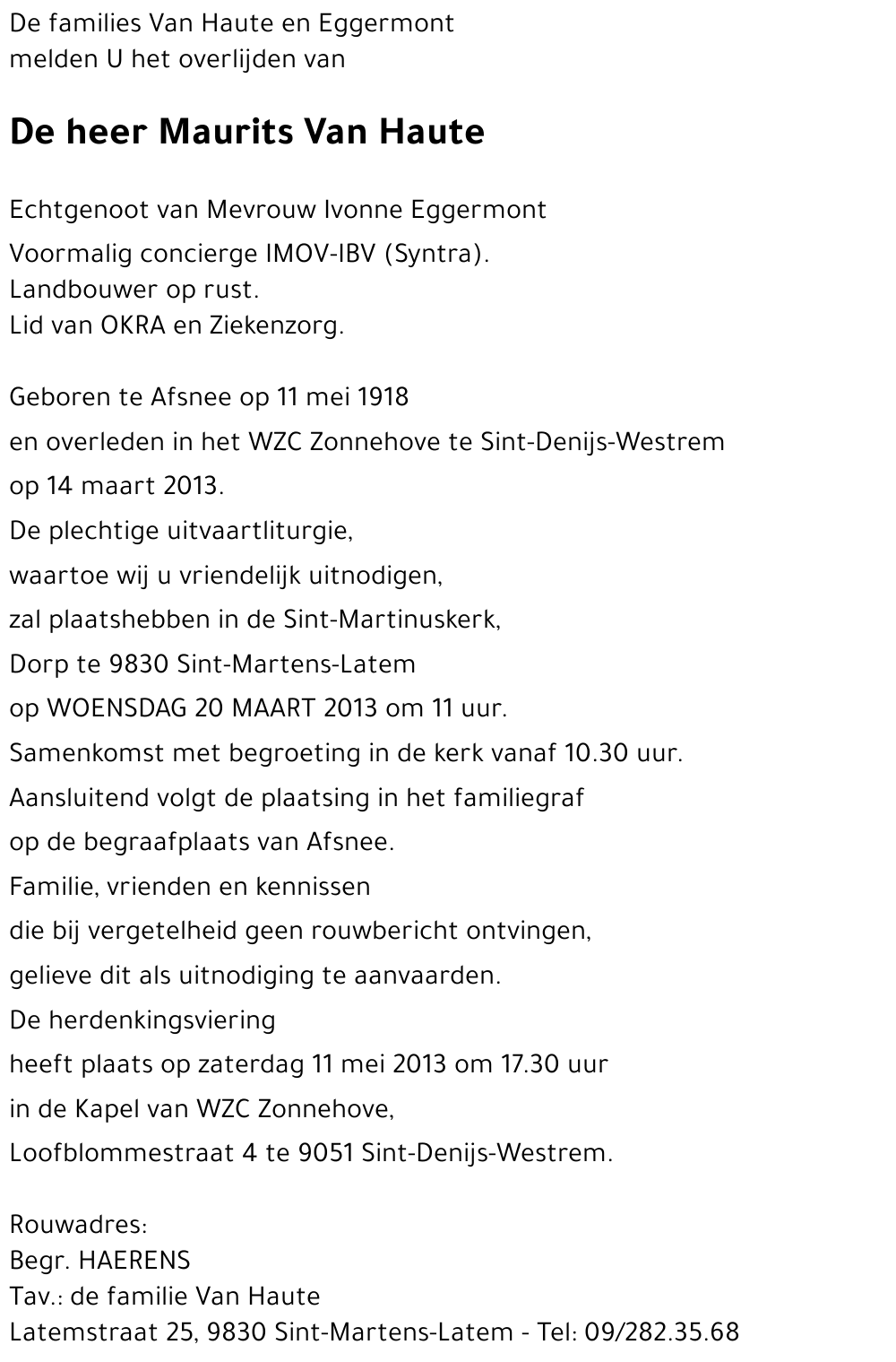 Maurits Van Haute