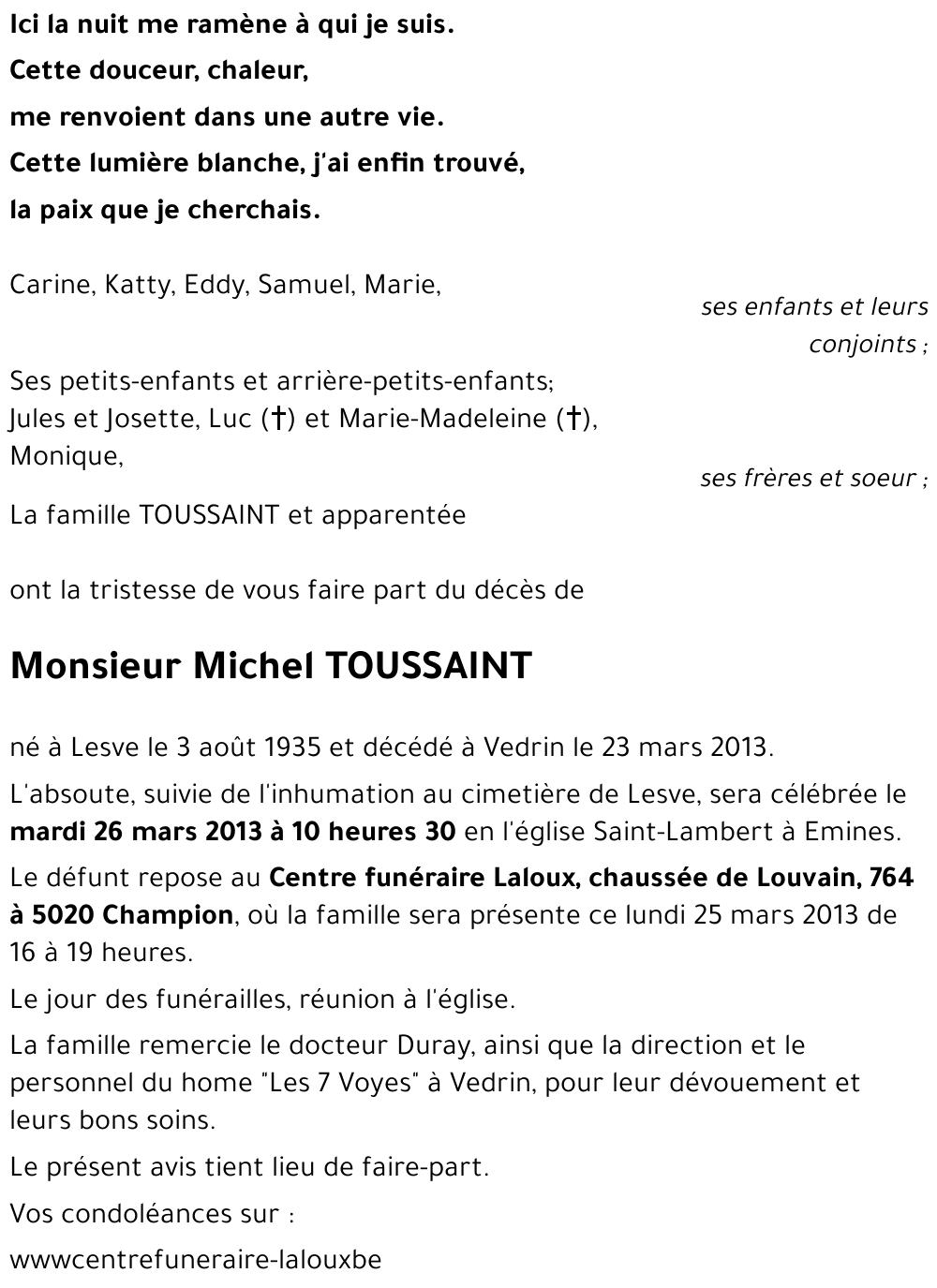 Michel TOUSSAINT