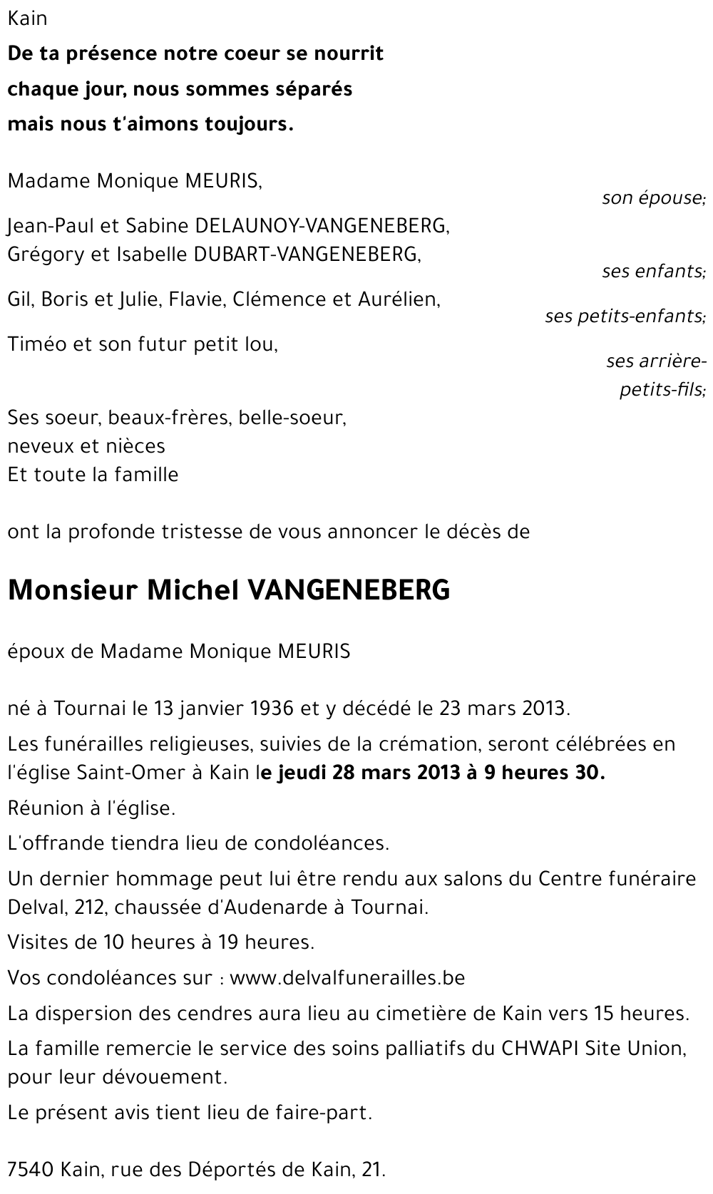 Michel vangeneberg