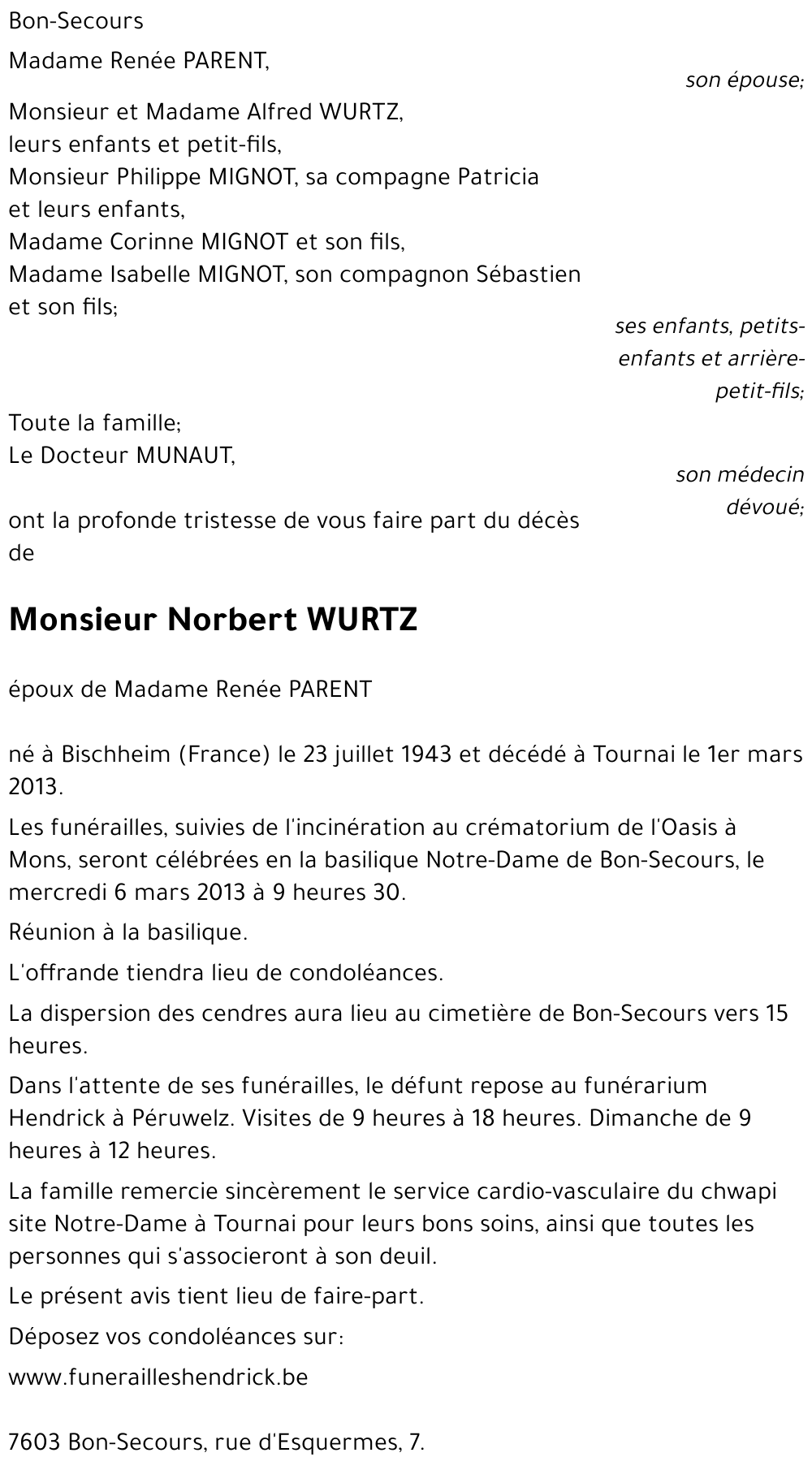 Norbert WURTZ