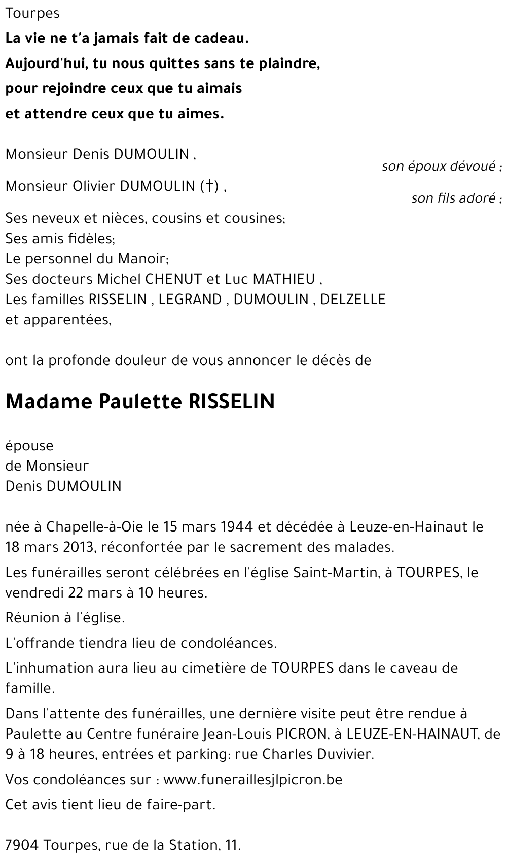 Paulette RISSELIN