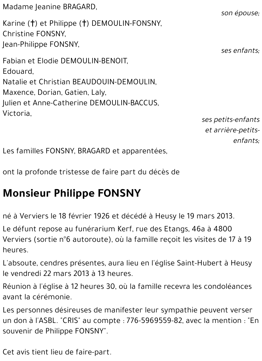 Philippe FONSNY