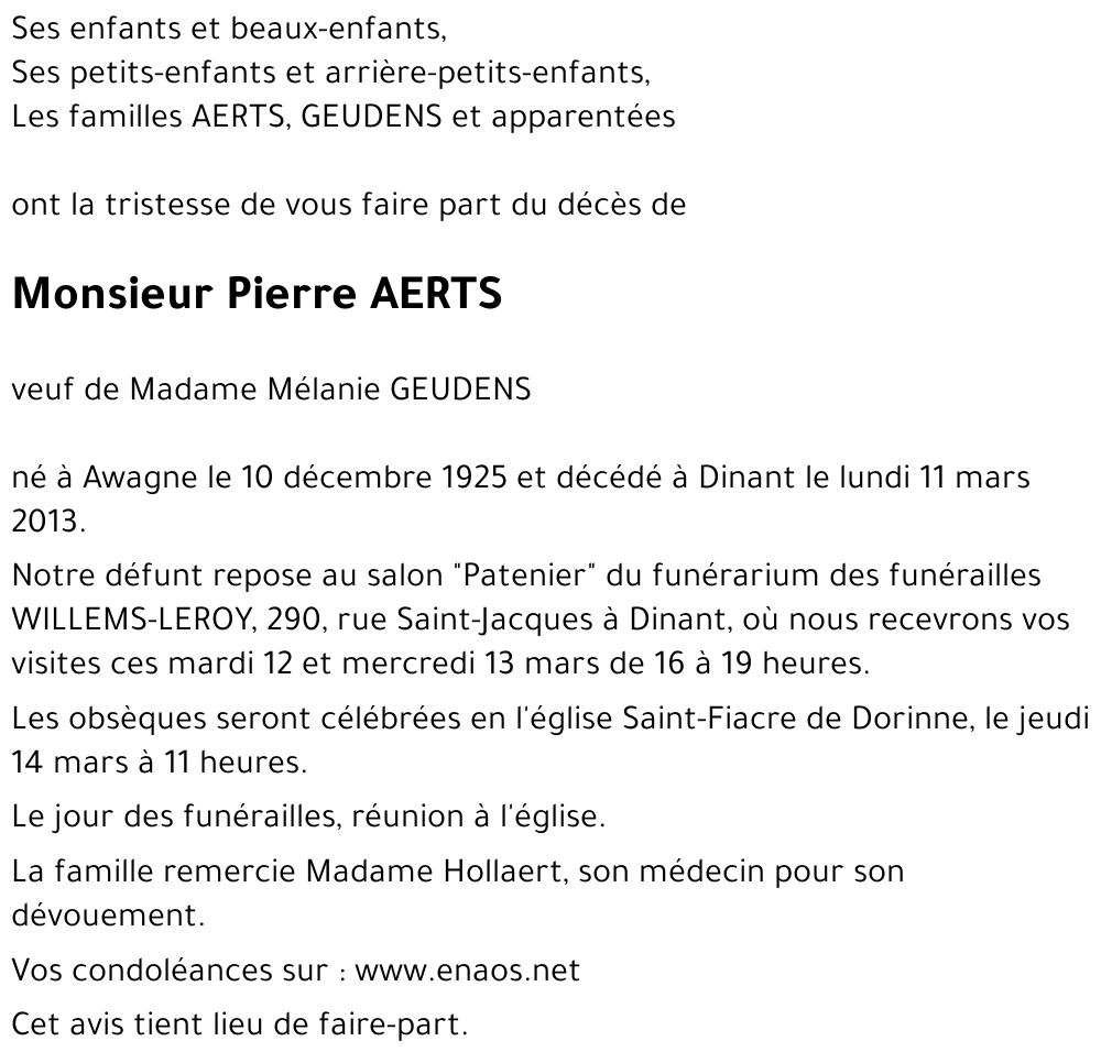 Pierre AERTS